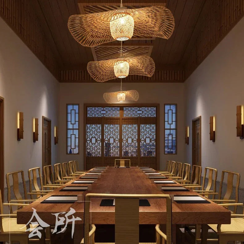 Suspension en Osier Tressé | LUMINA