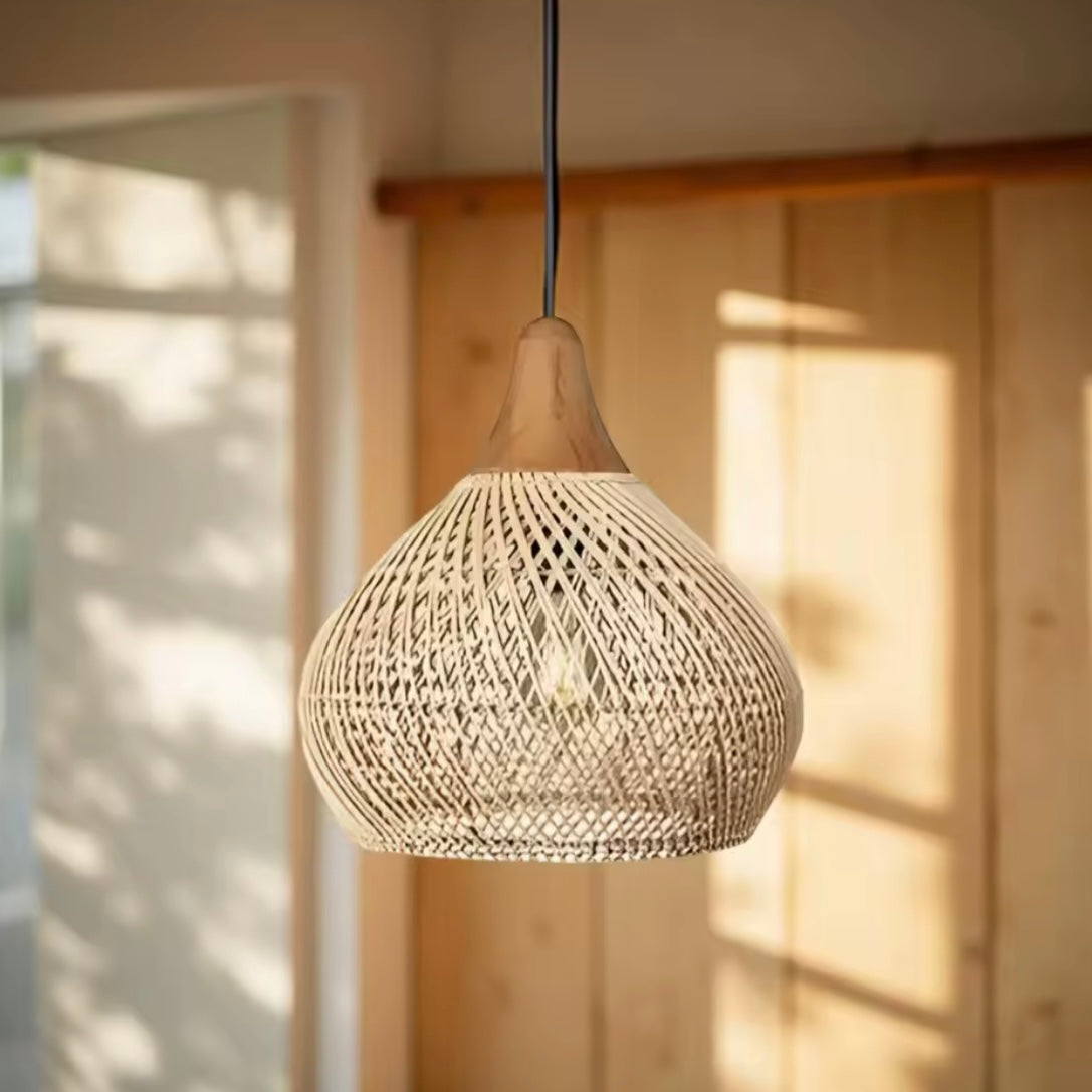 Suspension en Osier Vintage Bohème | POMO