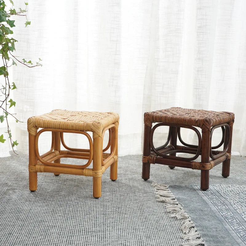 Tabouret en Osier Artisan | BILAMO