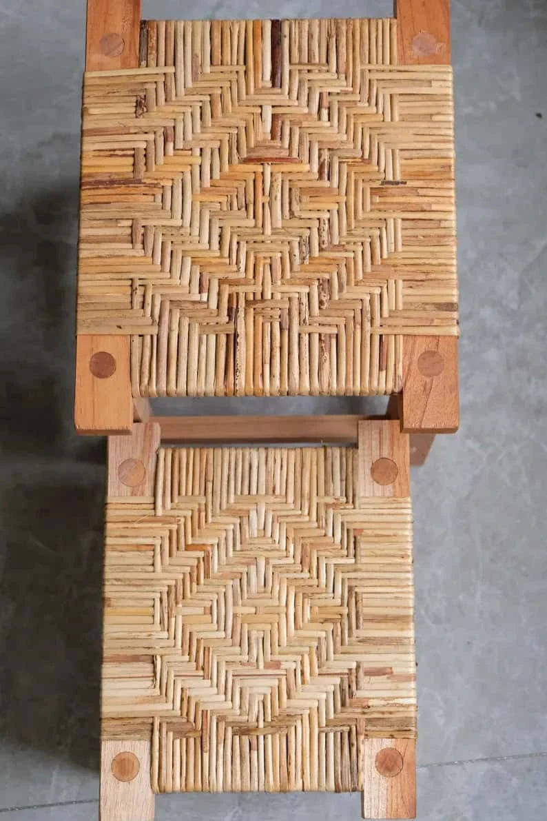 Tabouret en Osier | Collection Héritage & Modernité