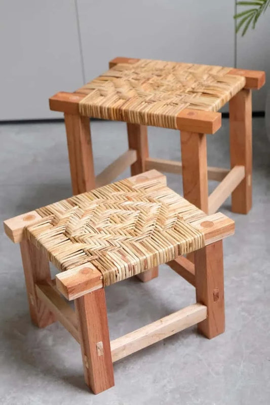 Tabouret en Osier | Collection Héritage & Modernité