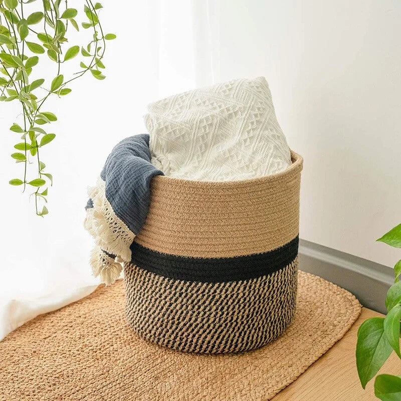 Cache-Pot en Osier Cactus | KÉRA