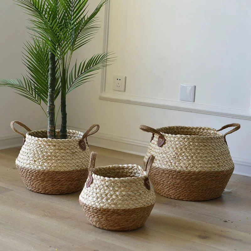 Cache-Pot en Osier Pot de Fleur | MAONA
