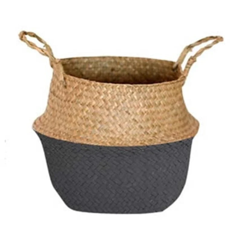 Cache Pot Osier Noir | ILONA