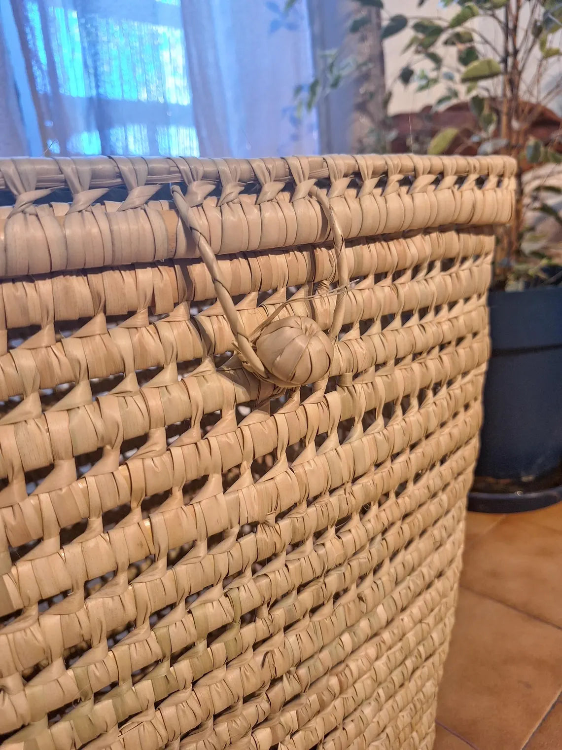 Panier à linge en osier rectangle | EMMA