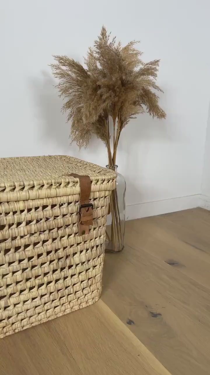 Malle en Osier et Cuir | COURO