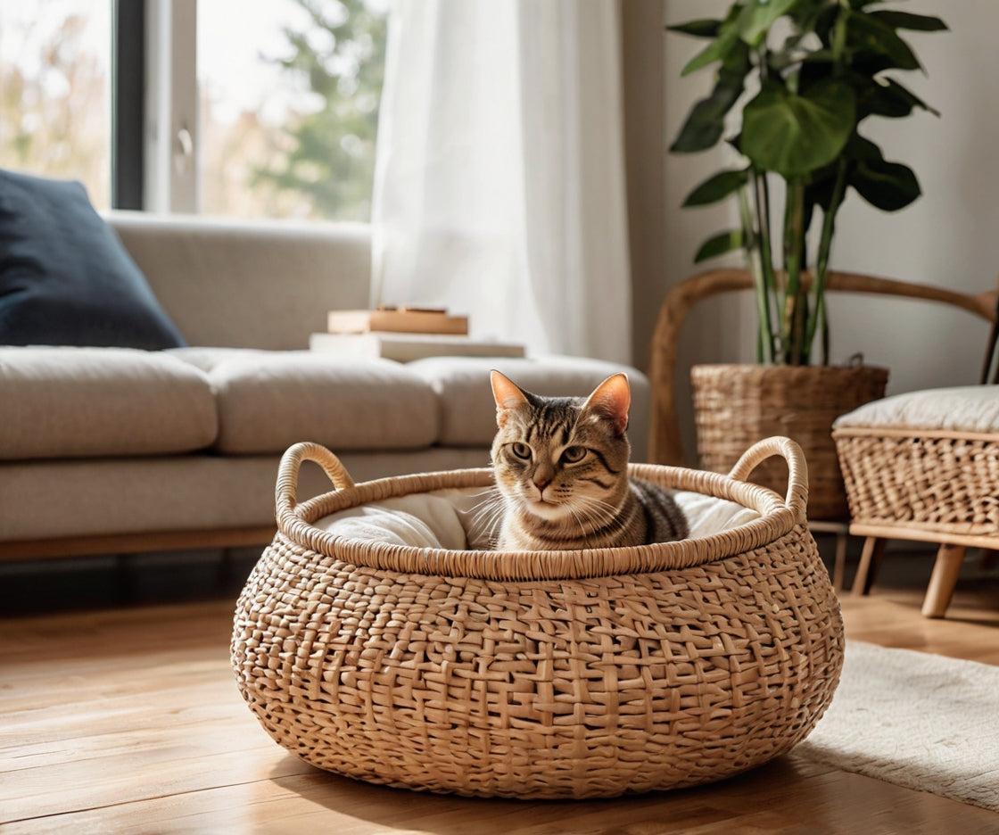 Paniers à Chat en Osier