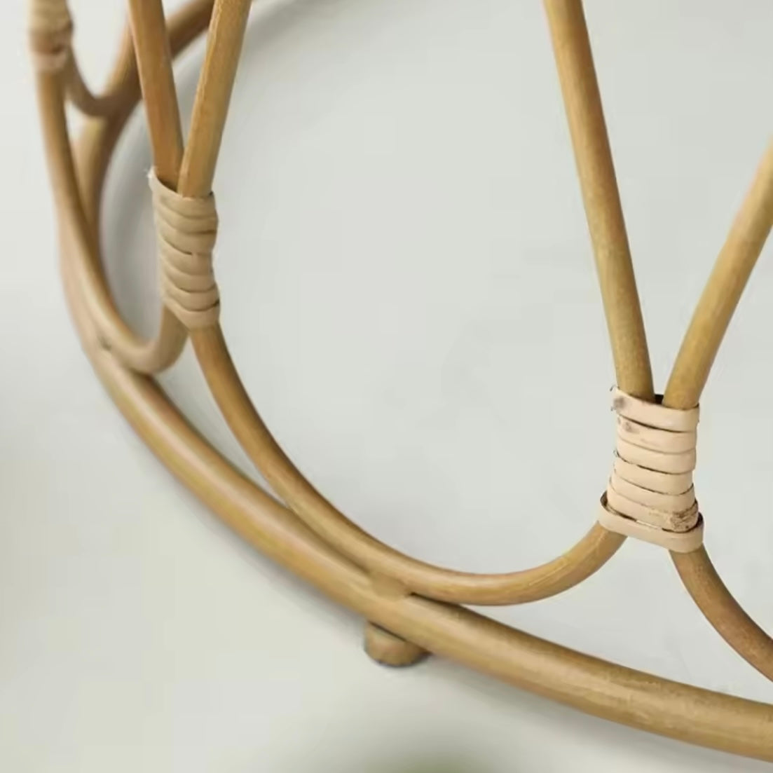 Table Basse Bois et Osier | Les Créations de Louis