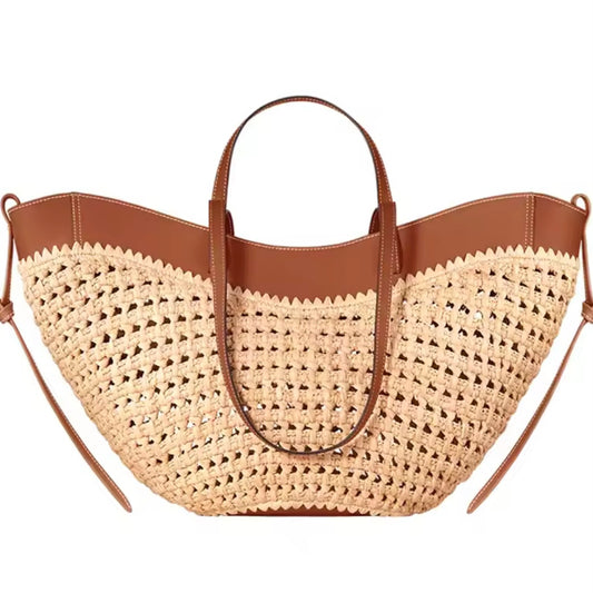 Cabas XL en Raphia Tressée | Essentiel Mode Été & Plage