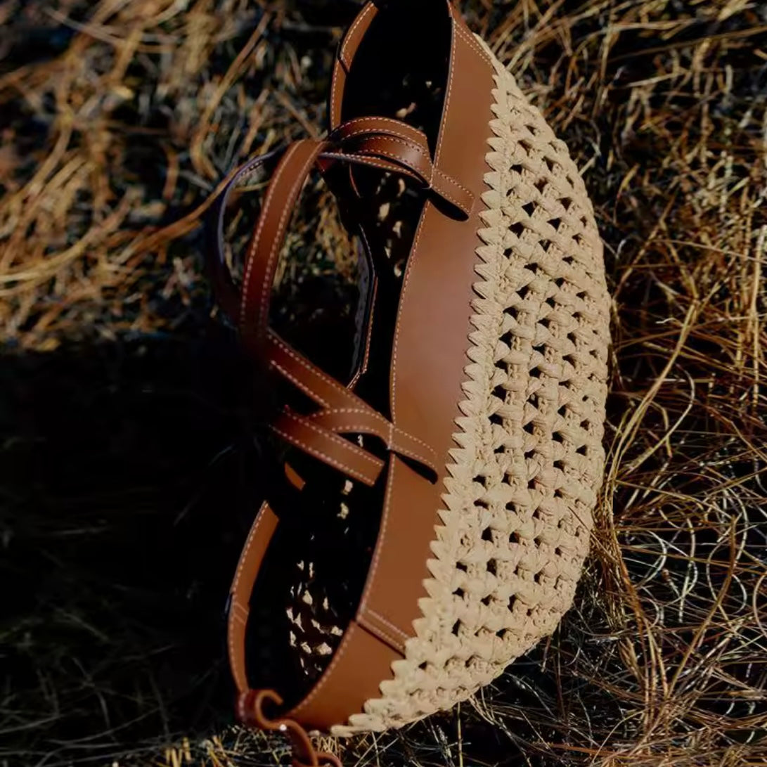 Cabas XL en Raphia Tressée | Essentiel Mode Été & Plage