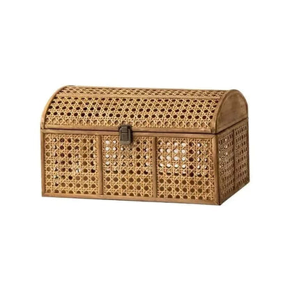 Coffre de rangement en Osier | Collection Vintage