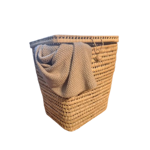 Panier à linge en osier rectangle | EMMA