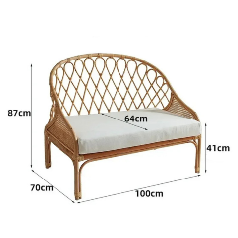 Fauteuil Banc en Osier | BANCLA