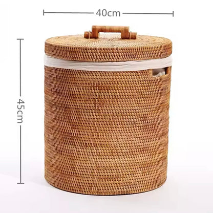 Panier à Linge en Osier avec couvercle | Collection Printemps