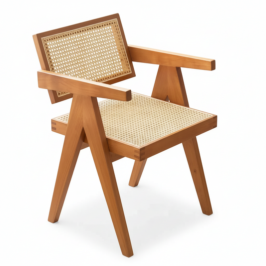 Fauteuil en Bois & Osier | Collection Héritage