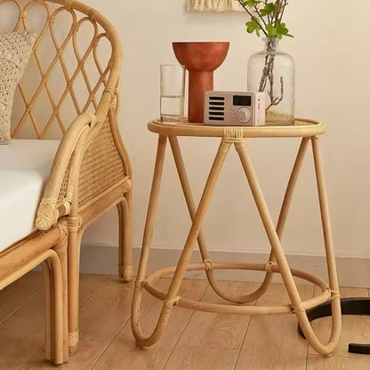 Table Basse en Osier Tressé | Les Essentiels d'Osier