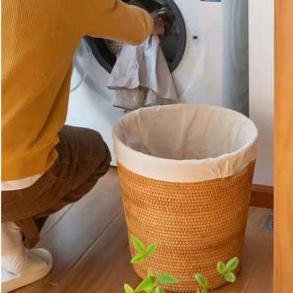 Panier à Linge en Osier avec couvercle | Collection Printemps