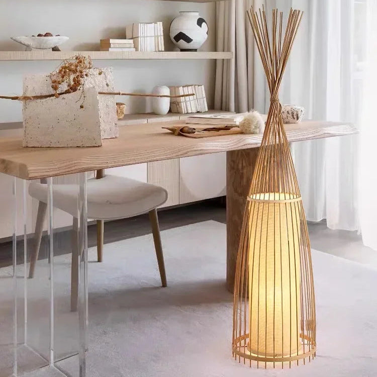 Grande Lampe à poser en Osier | POSEO