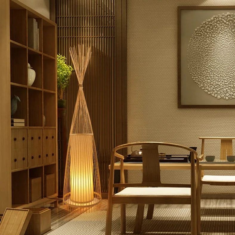 Grande Lampe à poser en Osier | POSEO