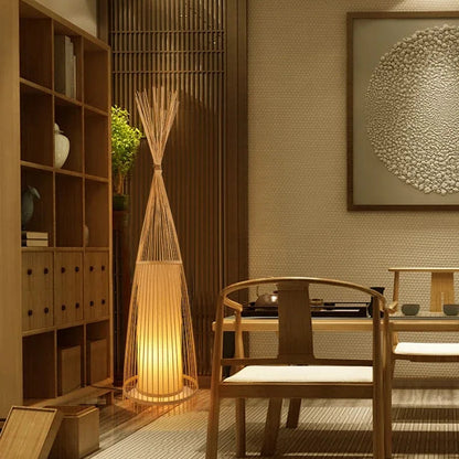 Grande Lampe à poser en Osier | POSEO