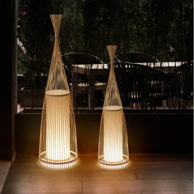 Grande Lampe à poser en Osier | POSEO