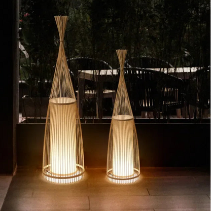 Grande Lampe à poser en Osier | POSEO