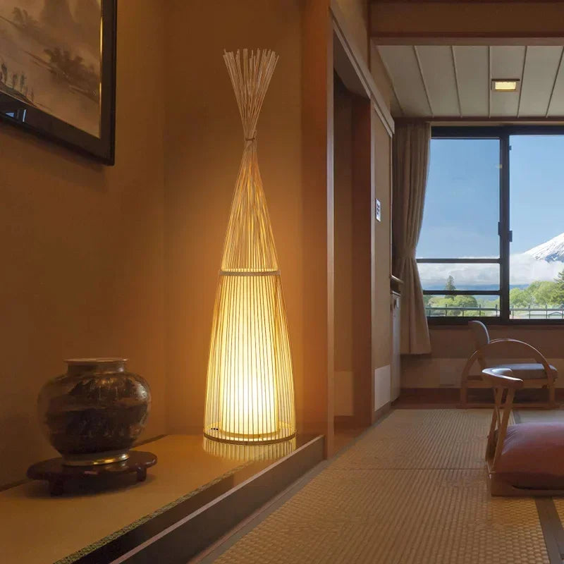 Grande Lampe à poser en Osier | POSEO