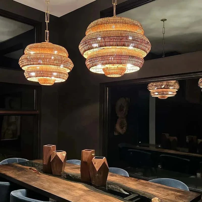 Grande Suspension en Osier | ANTIBES