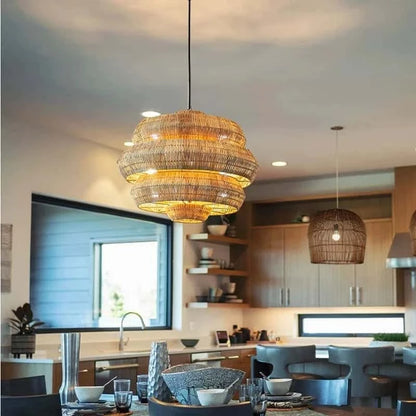Grande Suspension en Osier | ANTIBES