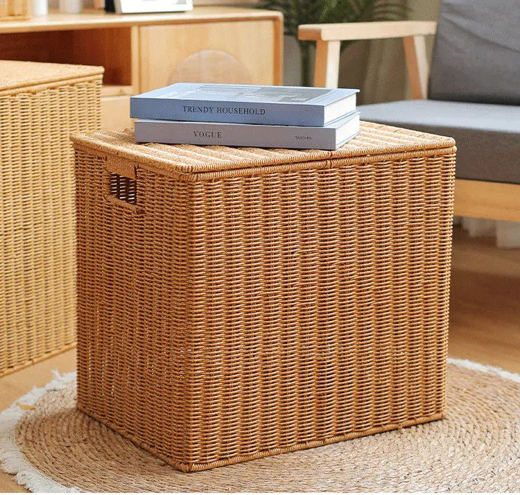 Grande malle de rangement en osier | MALO