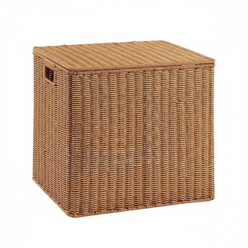 Grande malle de rangement en osier | MALO