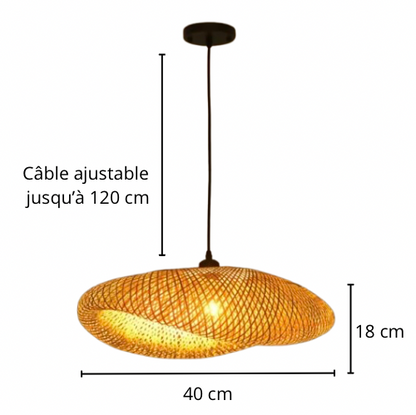 Luminaires suspendus en osier | LIORA