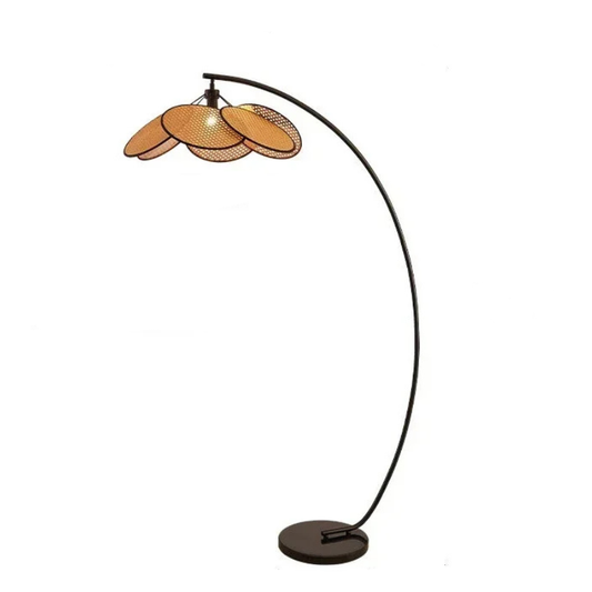 Lampadaire Arc en Osier – Modèle Feuillage Design | PALO