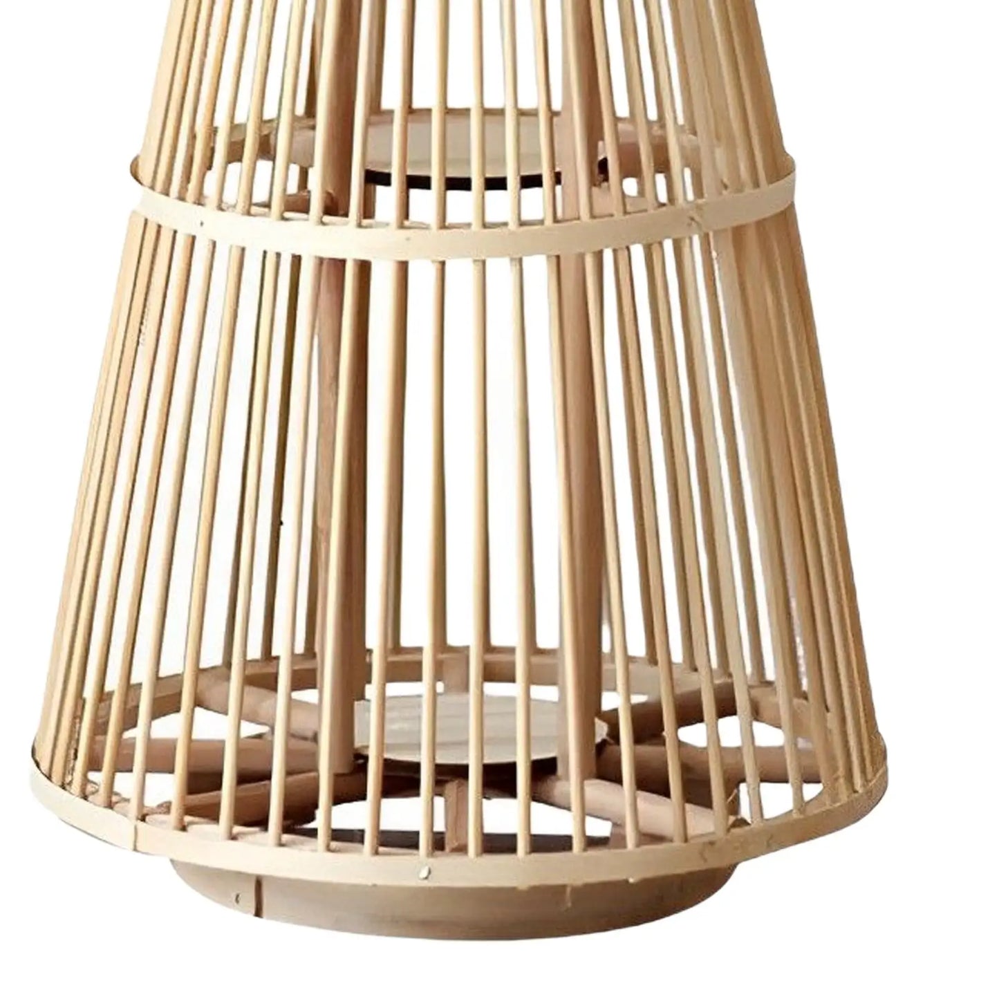 Grande Lampe bougeoir en osier | BOUGEA