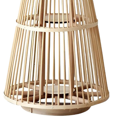 Grande Lampe bougeoir en osier | BOUGEA