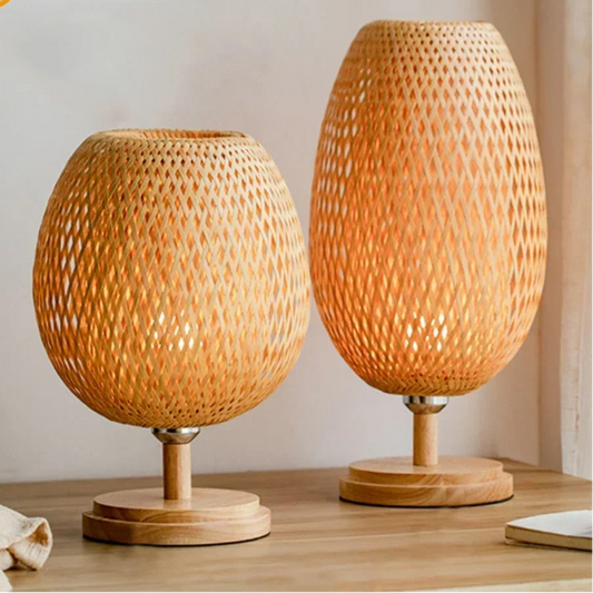 Lampe de chevet en osier | LAMINA