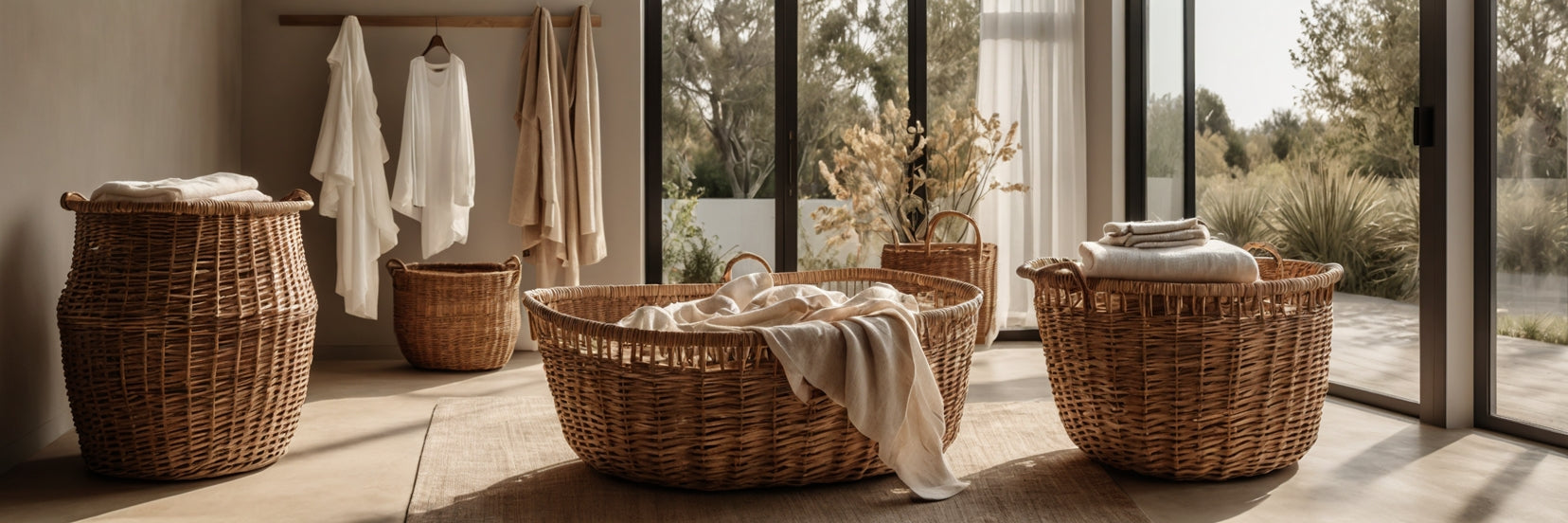 Paniers à Linge en Osier