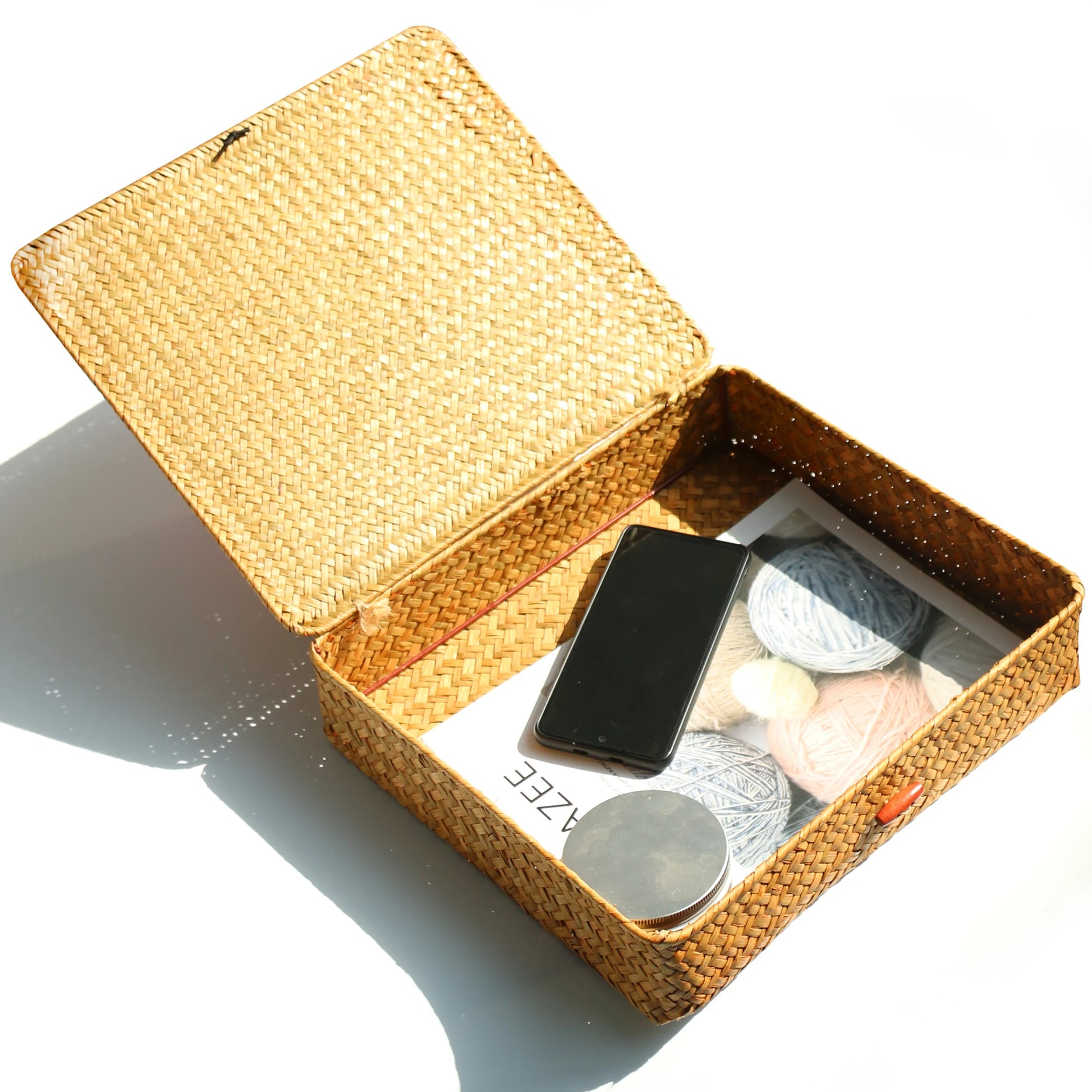 Lot de 2 Grand panier de rangement en Osier | RECTA