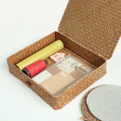 Lot de 2 Grand panier de rangement en Osier | RECTA