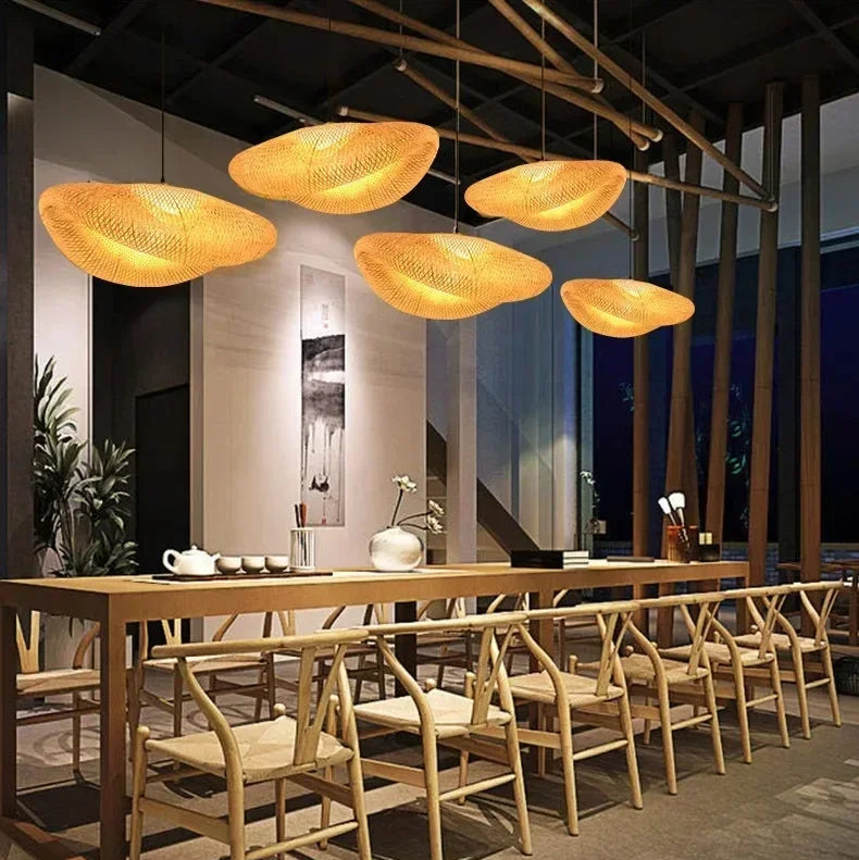 Luminaires suspendus en osier | LIORA