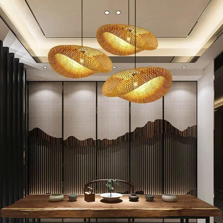 Luminaires suspendus en osier | LIORA