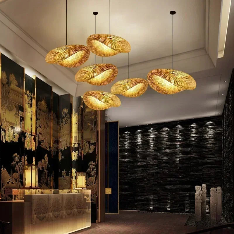 Luminaires suspendus en osier | LIORA