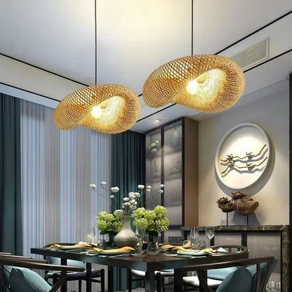 Luminaires suspendus en osier | LIORA