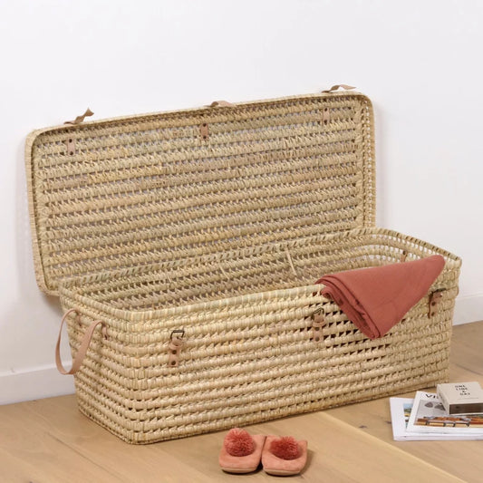 Malle en Osier et Cuir | COURO