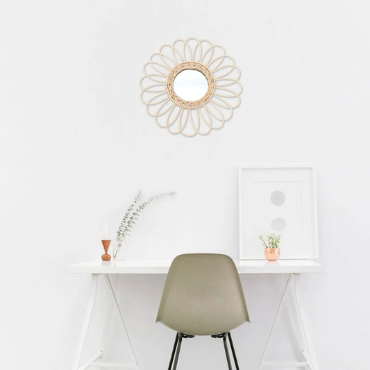 Miroir Murale en Osier Fait Main | NALIA