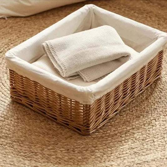 Panier de Rangement en Osier avec Doublure | ALONA