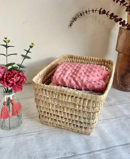 Panier de rangement en osier rectangle | Eden