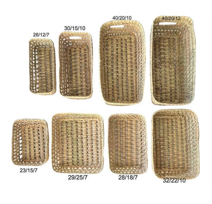 Panier de rangement en osier rectangle | Eden
