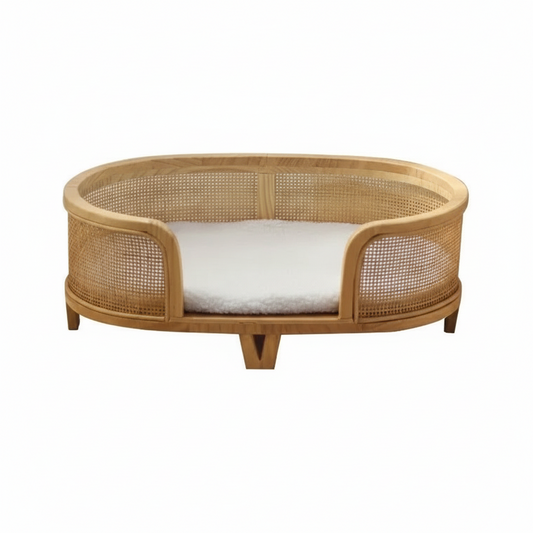 Panier pour chat moderne en osier