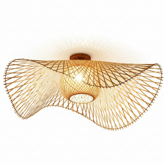 Plafonnier en Osier de Salon | ONDÉO